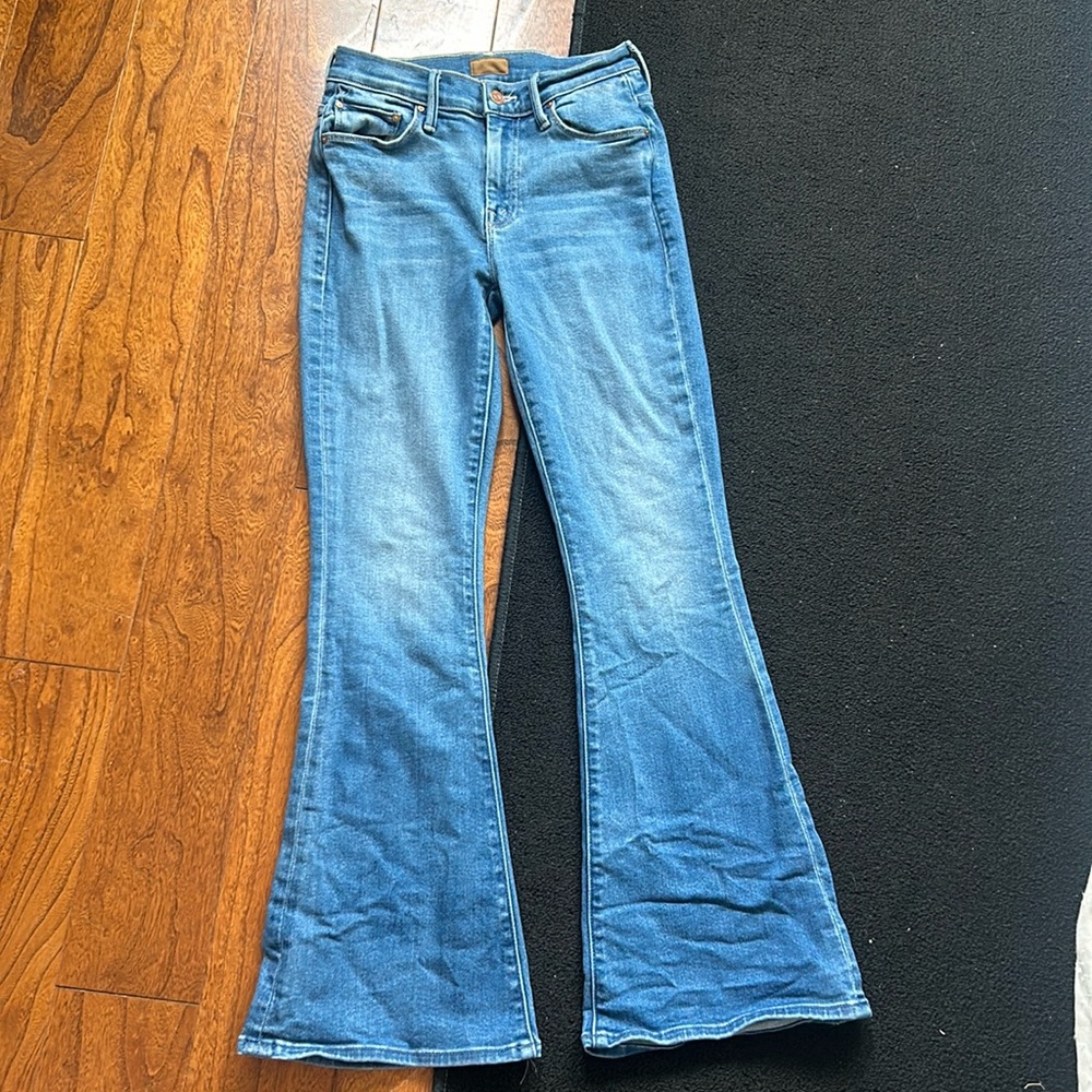 MOTHER Petite The Lil Weekender Wash: Layover Size: 25